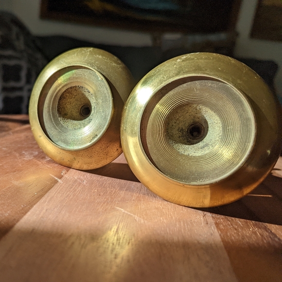 Vintage Pair of Brass Candlesticks - Picture 4 of 4